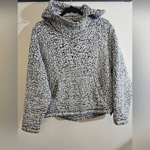 Victoria Secret PINK Sweater XS Black and White Sherpa